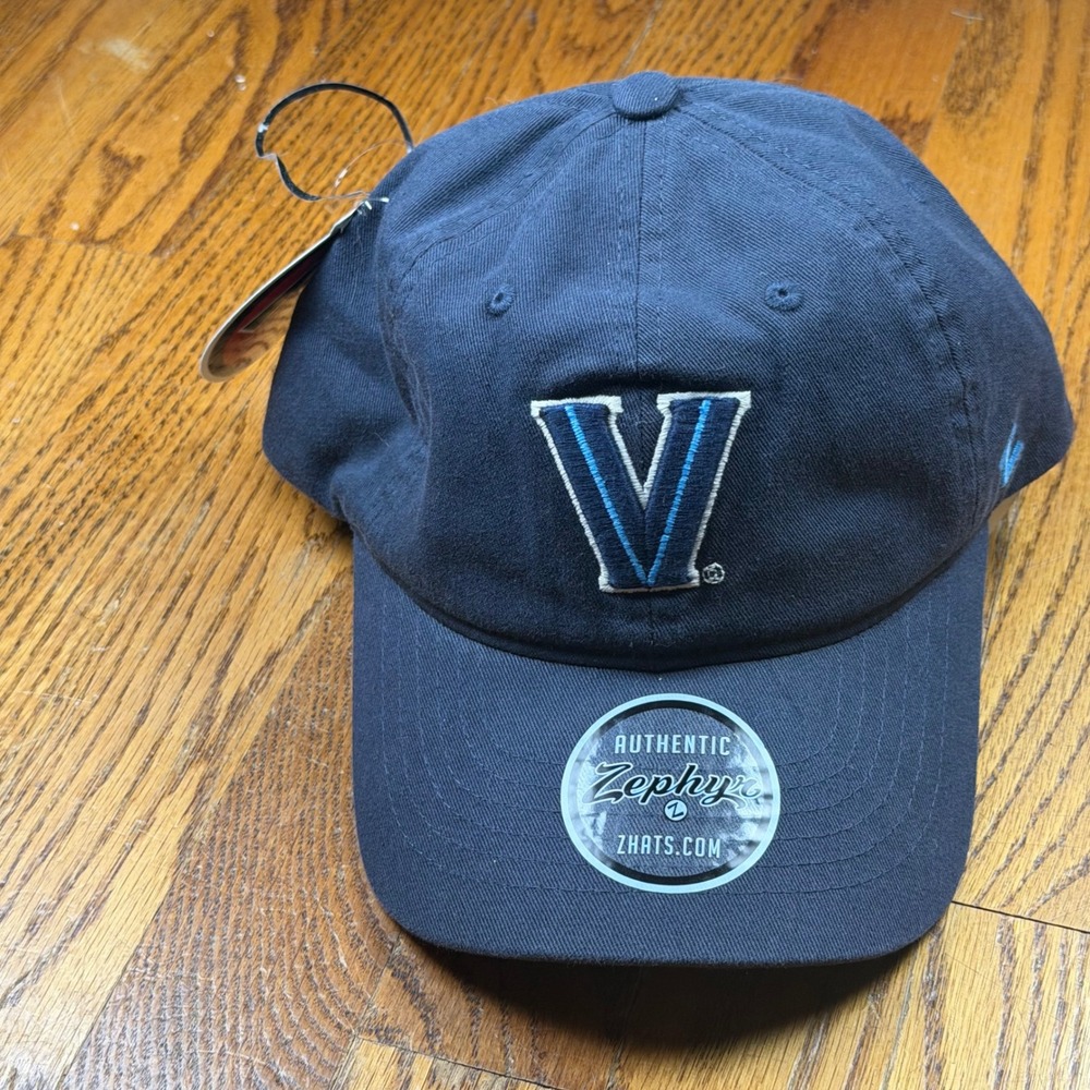 Zephyr Villanova Wildcats Hat Mens Navy Blue Adjustable Cotton Strapback Cap NEW